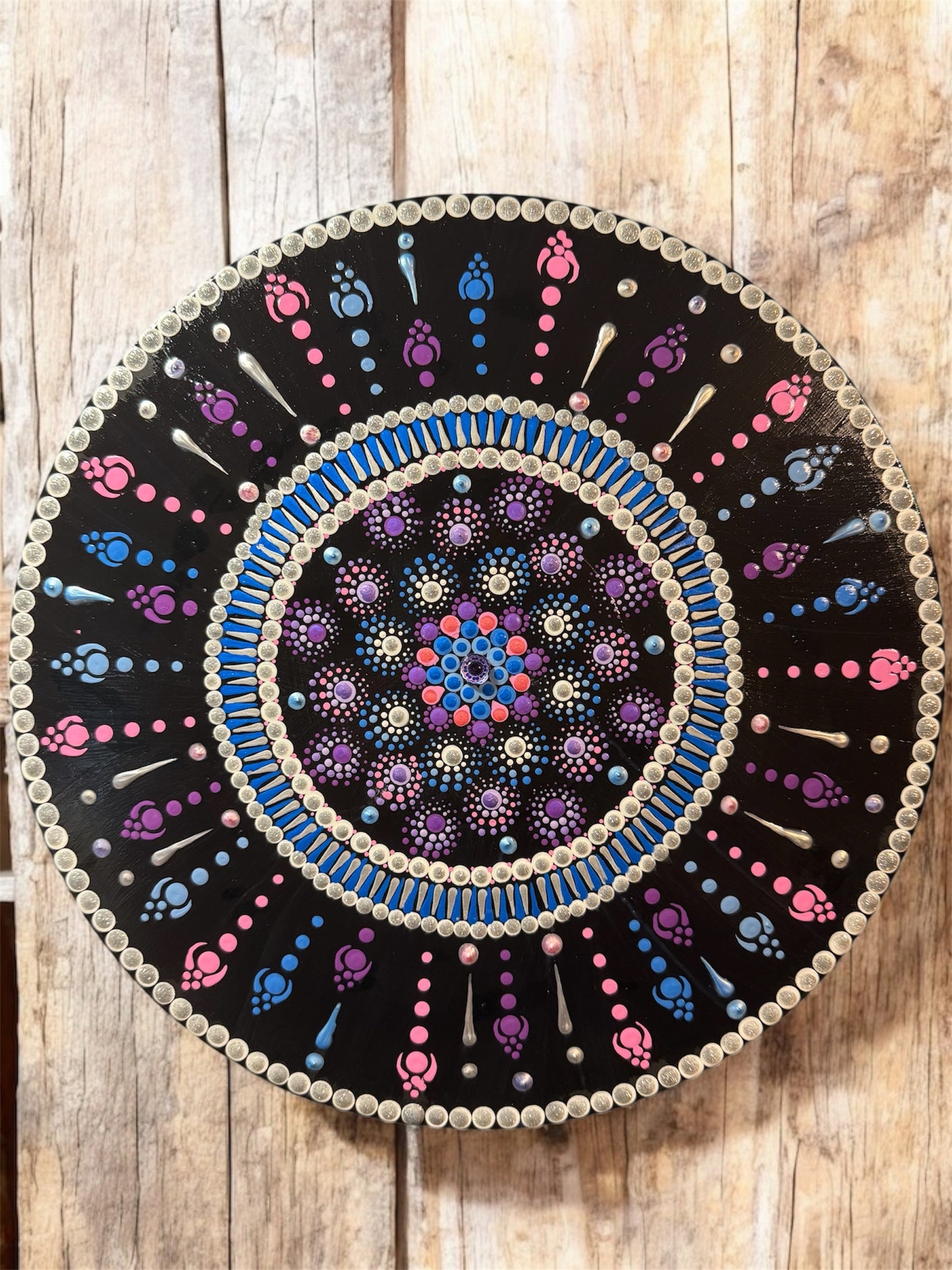 12 inches recycled vinyl wall plaque