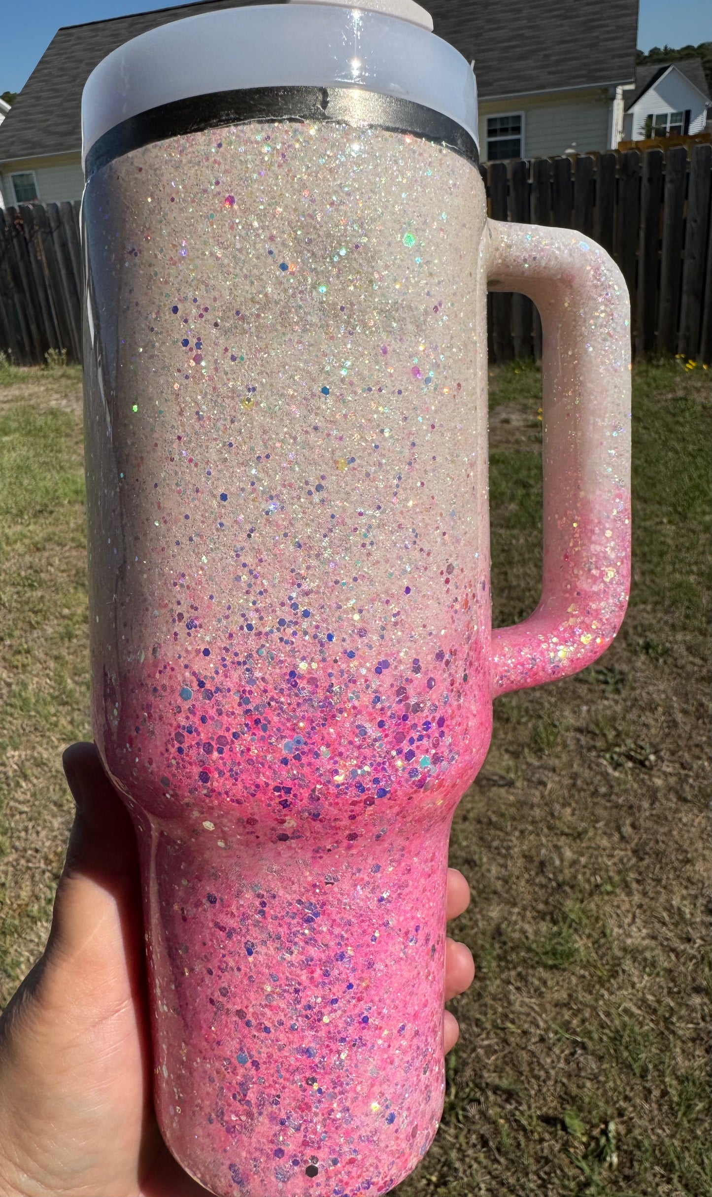 Glow in the Dark Butterfly Stanley Tumbler – “Transformed by God’s Love”