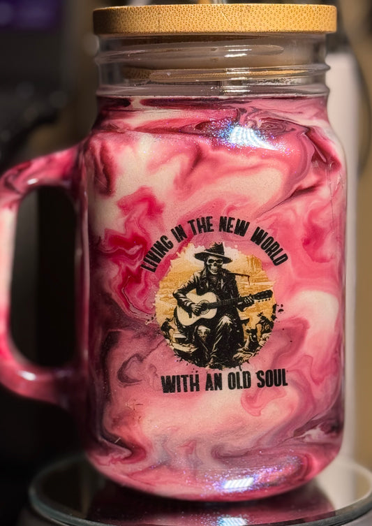 12 oz Glass Jar with bamboo lid