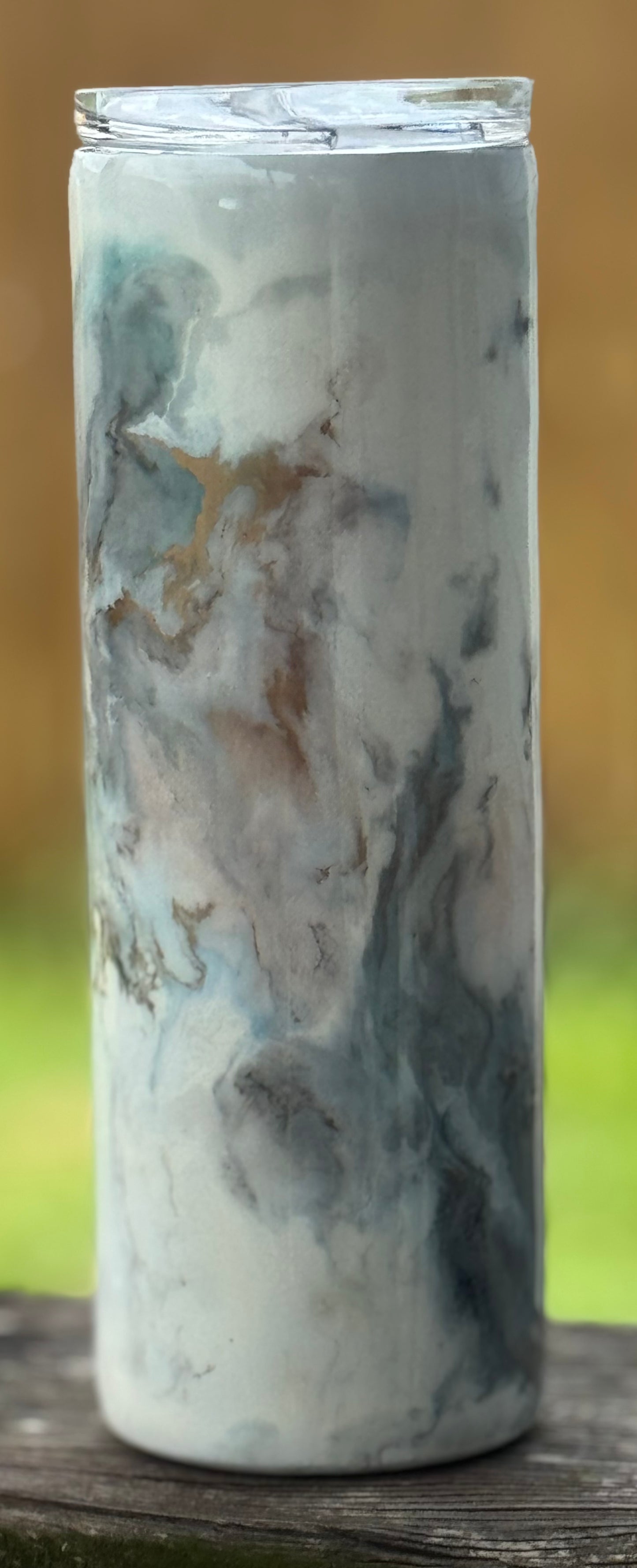 20 oz Glow in the Dark Skinny stainless steel tumbler