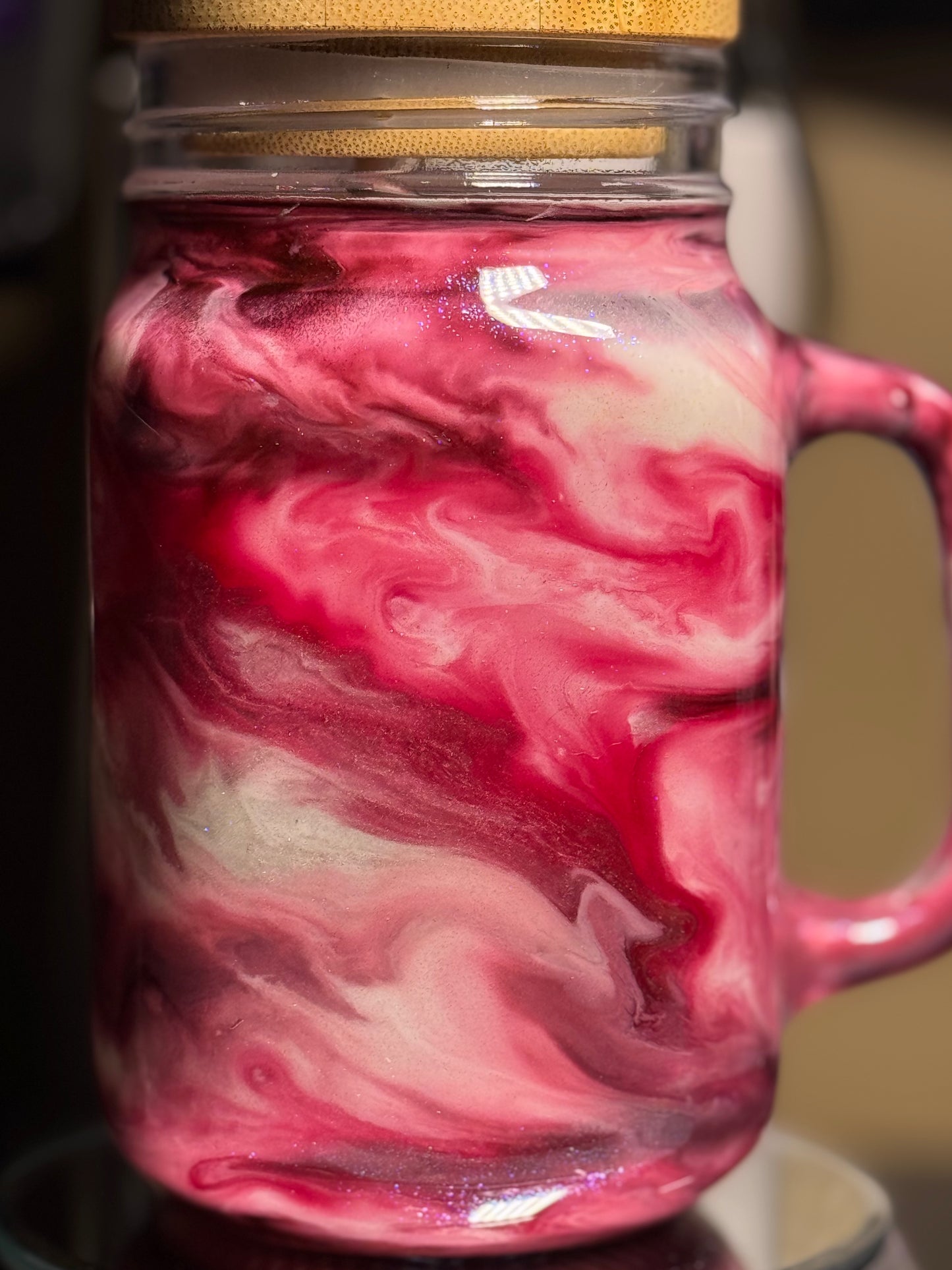 12 oz Glass Jar with bamboo lid