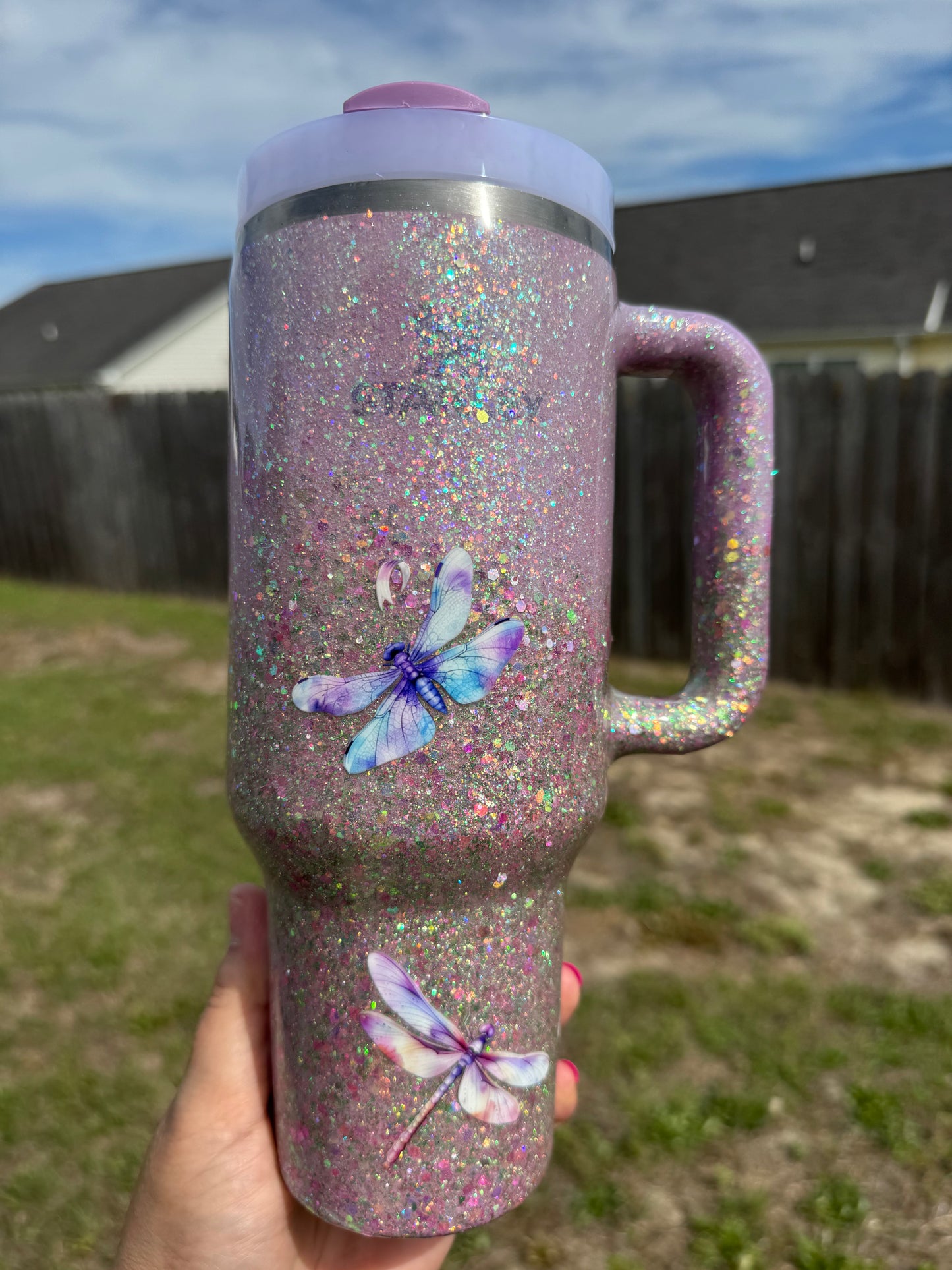40 oz Glitter Stanley Tumbler