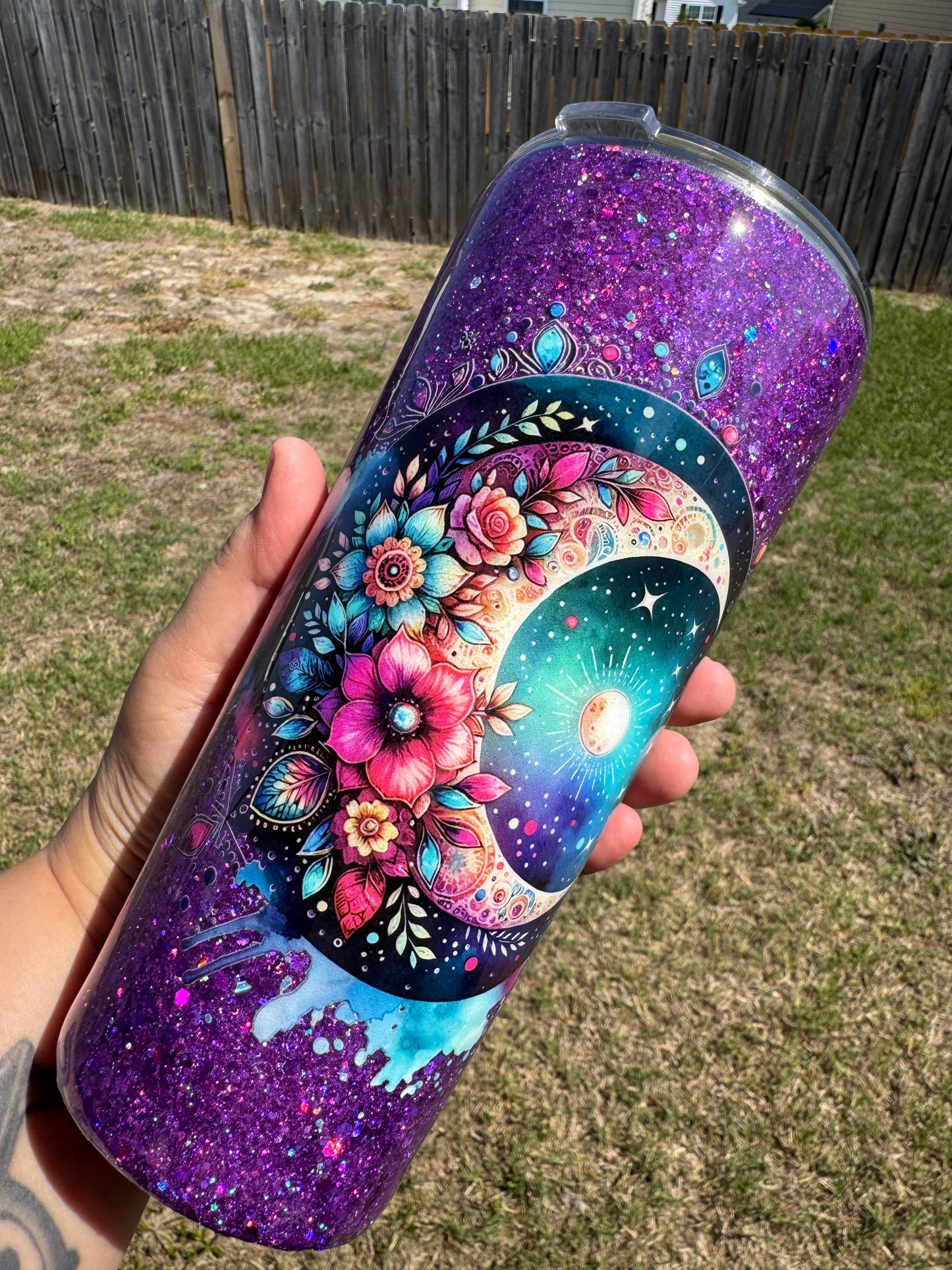 Celestial 35 oz Glitter Stainless Steel tumbler