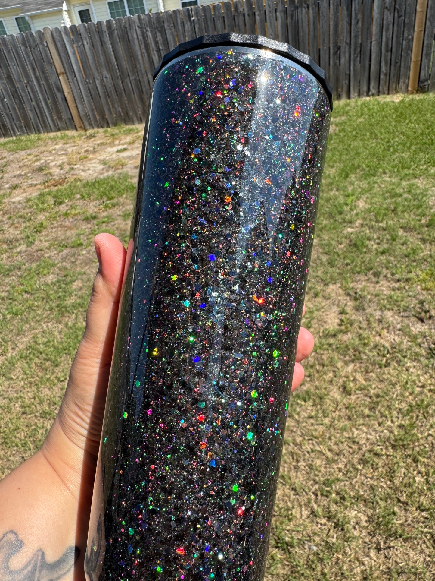 Highland cow 30 oz glitter tumbler